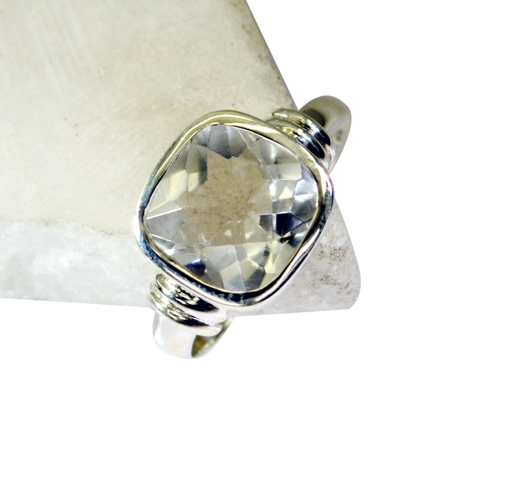 Riyo White Initial Silver Jewelry Silver Ring Sets Sz 8 Srwhcz8-1