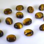Tiger Eye loose Stone 1 Pieces 9 x 11 mm Oval Brown cabochon Gemstone