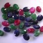 Dyed Rubi loose Stone 1 Pieces 5 x 7 mm Oval multi faceted Gemstone