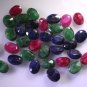 Dyed Rubi loose Stone 1 Pieces 5 x 7 mm Oval multi faceted Gemstone