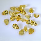 Citrine loose Stone 1 Pieces 7 x 10 mm Pear Yellow faceted Gemstone