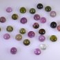 Tourmaline loose Stone 1 Pieces 4 x 4 mm Round Multi cabochon Gemstone