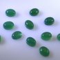 Green onyx loose Stone 1 Pieces 6 x 11 mm Oval Green cabochon Gemstone