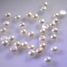 Pearl loose Stone 1 Pieces 9 x 9 mm Round White cabochon Gemstone