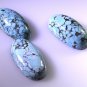 Turquoise loose Stone 1 Pieces 10 x 20 mm Oval multi cabochon Gemstone