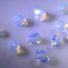 synthetic cubic zirconia Fire opal cz loose Stone 1 Pieces 7 x 10 mm Pear White