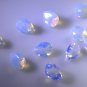 synthetic cubic zirconia Fire opal cz loose Stone 1 Pieces 7 x 10 mm Pear White