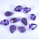 Amethyst loose Stone 1 Pieces 8 x 12 mm Pear Purple faceted Gemstone