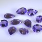 Amethyst loose Stone 1 Pieces 8 x 12 mm Pear Purple faceted Gemstone