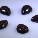 Garnet loose Stone 1 Pieces 7 x 10 mm Pear Red cabochon Gemstone