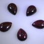 Garnet loose Stone 1 Pieces 7 x 10 mm Pear Red cabochon Gemstone