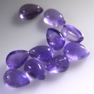 Amethyst loose Stone 1 Pieces 6 x 9 mm Pear Purple cabochon Gemstone