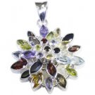 bright Silver Fashion Women Jewelry Gems Pendant SPTMP-41