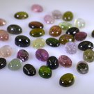 Tourmaline loose Stone 1 Pieces 5 x 7 mm Oval Multi cabochon Gemstone