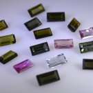 Tourmaline loose Stone 1 Pieces 4 x 8 mm Emerald cut Multi Faceted Gemstone