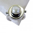 Riyo Pearl Silver Jewellery Stand Silver Ring Women Sz 8 Srpea8-56008