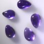 Amethyst loose Stone 1 Pieces 8 x 12 mm Pear Purple cabochon Gemstone