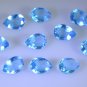 synthetic cubic zirconia Blue topaz cz loose Stone 1 Pieces 6 x 8 mm Pear Blue f