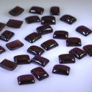 Garnet loose Stone 1 Pieces 5 x 7 mm Emerald cut Red cabochon Gemstone