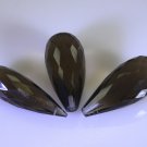 Smoky Quartz loose Stone 1 Pieces 10 x 22 mm Pear Brown faceted Gemstone