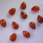 Red onyx loose Stone 1 Pieces 7 x 10 mm Pear Red cabochon Gemstone