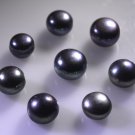 gray pearl loose Stone 1 Pieces 10 x 10 mm Round Gray cabochon Gemstone