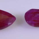 Dyed Rubi loose Stone 1 Pieces 7 x 10 mm Pear multi faceted Gemstone