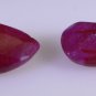 Dyed Rubi loose Stone 1 Pieces 7 x 10 mm Pear multi faceted Gemstone
