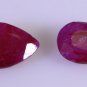 Dyed Rubi loose Stone 1 Pieces 7 x 10 mm Pear multi faceted Gemstone