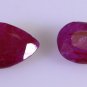 Dyed Rubi loose Stone 1 Pieces 7 x 10 mm Pear multi faceted Gemstone
