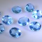 synthetic cubic zirconia Blue topaz cz loose Stone 1 Pieces 8 x 10 mm Oval Blue