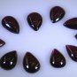 Garnet loose Stone 1 Pieces 8 x 12 mm Pear Red cabochon Gemstone