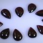 Garnet loose Stone 1 Pieces 8 x 12 mm Pear Red cabochon Gemstone