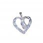 Riyo White Silver Jewellery For Children Snow White Pendants L 1in Spwhcz-110