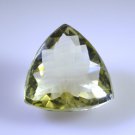 lemon Quartz loose Stone 1 Pieces 18 x 18 mm Trillion Yellow faceted Gemstone
