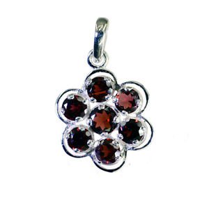 Riyo Garnet Handcrafted Silver Wedding Pendants L 1in Spgar-26055