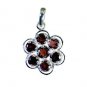 Riyo Garnet Handcrafted Silver Wedding Pendants L 1in Spgar-26055