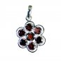 Riyo Garnet Handcrafted Silver Wedding Pendants L 1in Spgar-26055