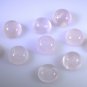 Rose Quartz loose Stone 1 Pieces 10 x 10 mm Round Pink cabochon Gemstone