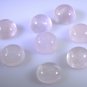 Rose Quartz loose Stone 1 Pieces 10 x 10 mm Round Pink cabochon Gemstone