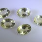 lemon Quartz loose Stone 1 Pieces 10 x 14 mm Oval Yellow faceted Gemstone