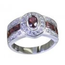 slender Silver Fashion Women Jewelry Gems Ring SRTMP7-47
