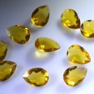 Citrin cz loose Stone 1 Pieces 10 x 14 mm Pear Yellow faceted Gemstone
