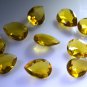 Citrin cz loose Stone 1 Pieces 10 x 14 mm Pear Yellow faceted Gemstone