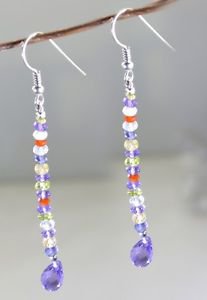 palatable Silver Fashion For Her Jewellery Gemstone Earring GPSETMP-9