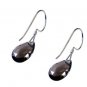 Riyo Smoky Quartz Silver Gemstone Jewelry Vintage Earring L 2in Sesqu-76022