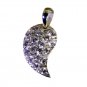 Riyo White Silver Strand Pendant L 1in Spwhcz-110022