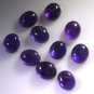 Amethyst loose Stone 1 Pieces 10 x 12 mm Oval Purple cabochon Gemstone