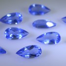 synthetic cubic zirconia Blue shappire cz loose gemstones 1 Pieces 7 x 14 mm Pea
