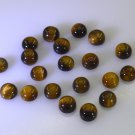 Tiger Eye loose Stone 1 Pieces 5 x 5 mm Round Brown cabochon Gemstone